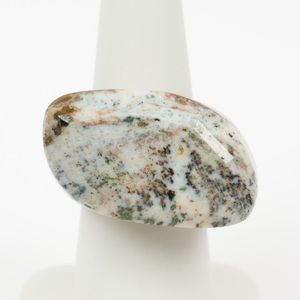 Just in- dendritic agate ring